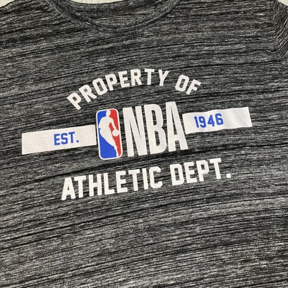 NBA Basketball Shirt Mens Large Heather Gray Athletic Dept Est 1946 Graphic Tee - Picture 3 of 7